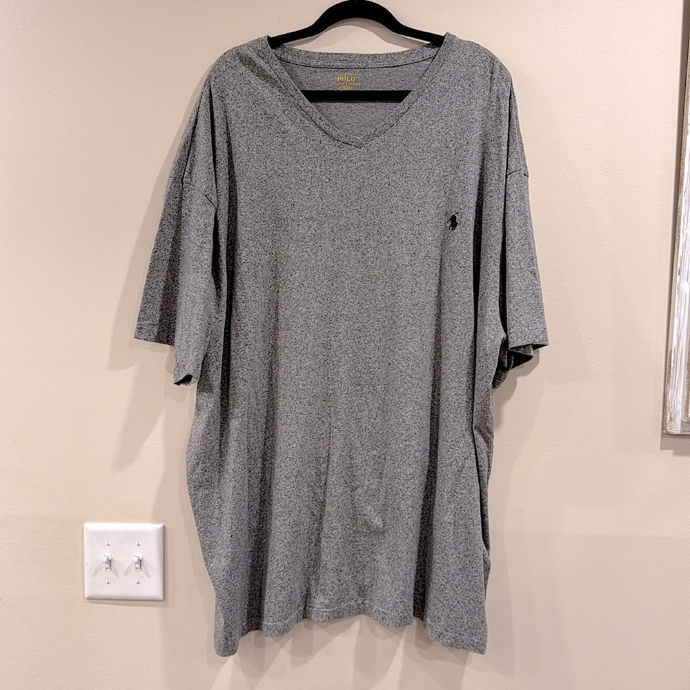 🔥NWT Polo by Ralph Lauren Men's Heather Gray Tee🔥